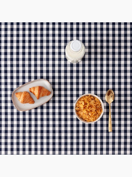 Nappe anti-taches à carreaux vichy, tissée, toucher textile - Gamusi. - Kiabi
