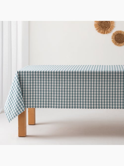 Nappe anti-taches à carreaux vichy, tissée, toucher textile - Gamusi. - Kiabi
