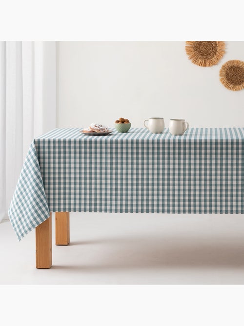 Nappe anti-taches à carreaux vichy, tissée, toucher textile - Gamusi. - Kiabi