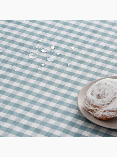 Nappe anti-taches à carreaux vichy, tissée, toucher textile - Gamusi. - Kiabi