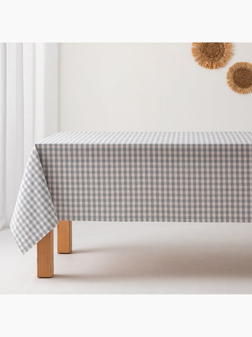 Nappe anti-taches à carreaux vichy, tissée, toucher textile - Gamusi. - Kiabi