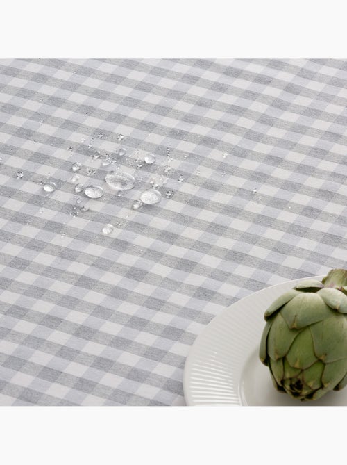 Nappe anti-taches à carreaux vichy, tissée, toucher textile - Gamusi. - Kiabi