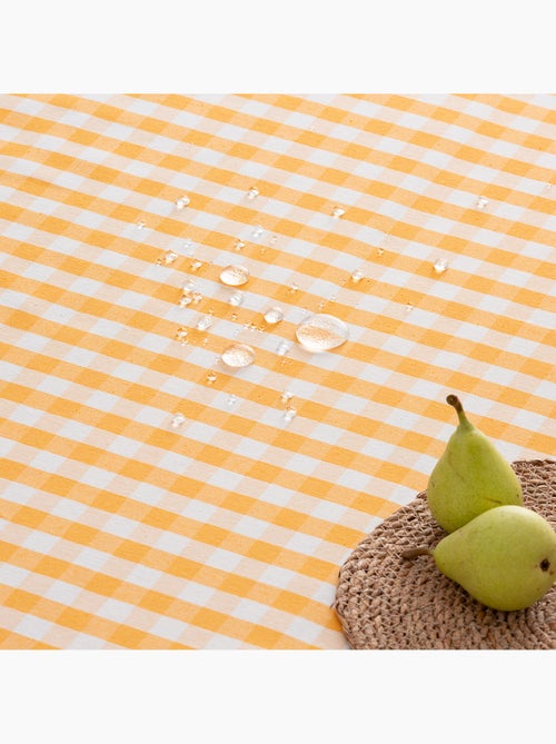 Nappe anti-taches à carreaux vichy, tissée, toucher textile - Gamusi. - Kiabi