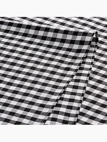 Nappe anti-taches à carreaux vichy, tissée, toucher textile - Gamusi.