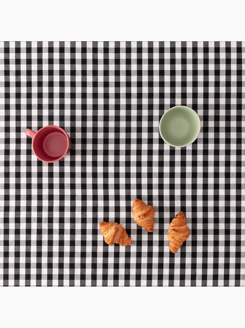 Nappe anti-taches à carreaux vichy, tissée, toucher textile - Gamusi. - Kiabi