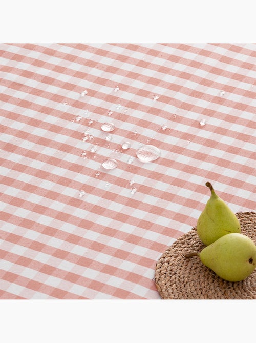 Nappe anti-taches à carreaux vichy, tissée, toucher textile - Gamusi. - Kiabi