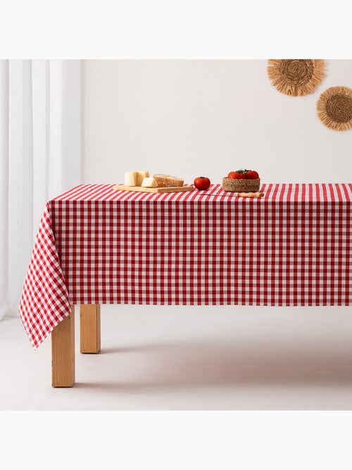 Nappe anti-taches à carreaux vichy, tissée, toucher textile - Gamusi. - Kiabi