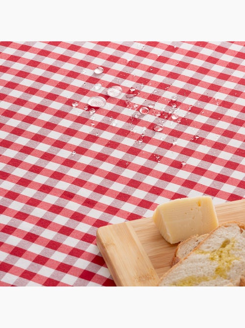 Nappe anti-taches à carreaux vichy, tissée, toucher textile - Gamusi. - Kiabi