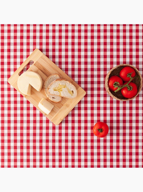 Nappe anti-taches à carreaux vichy, tissée, toucher textile - Gamusi. - Kiabi