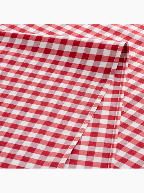 Nappe anti-taches à carreaux vichy, tissée, toucher textile - Gamusi. - Kiabi