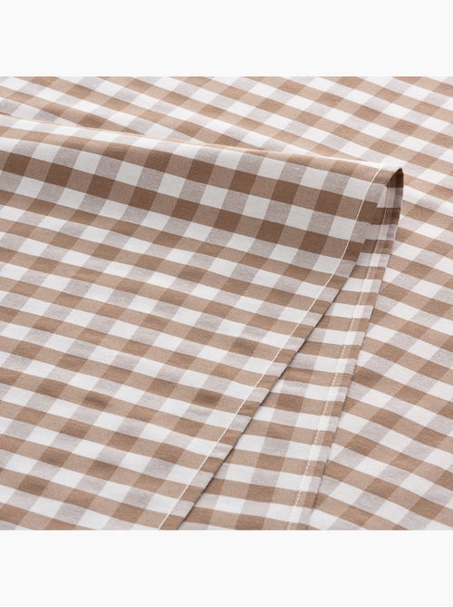 Nappe anti-taches à carreaux vichy, tissée, toucher textile - Gamusi. - Kiabi