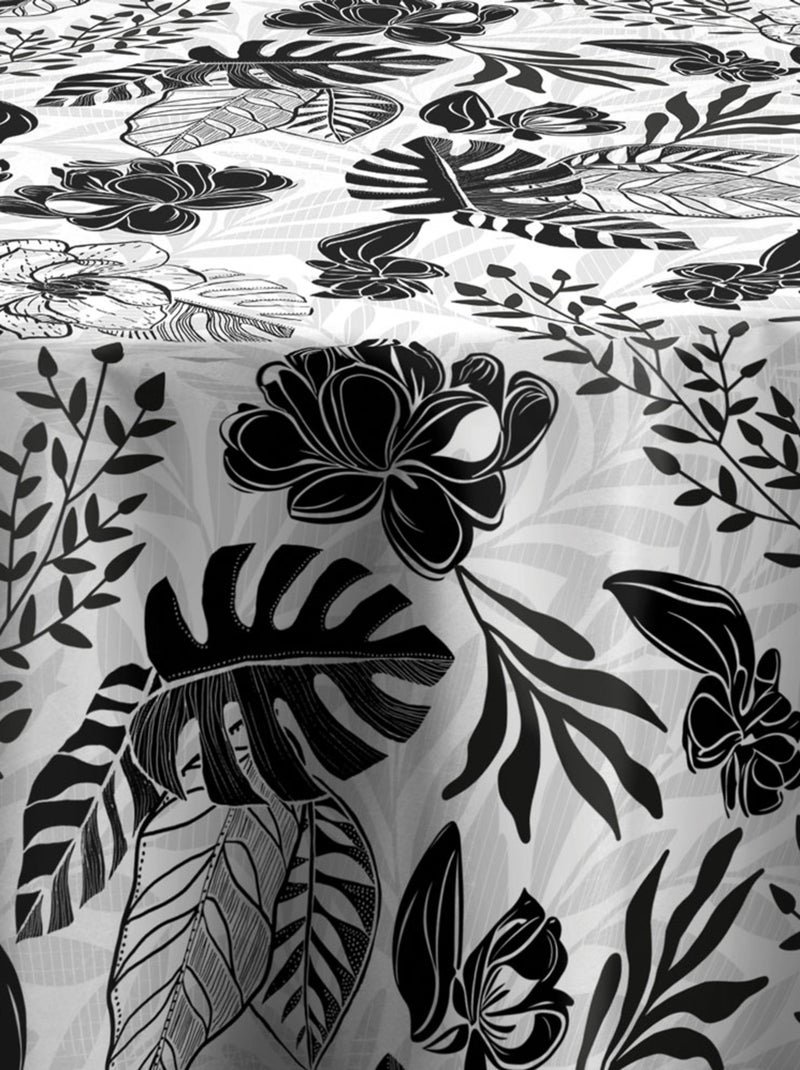 Nappe Anti-taches Alba Noir Gris Blanc - Kiabi