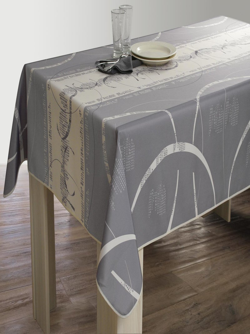 Nappe Anti-taches Astrid Ecru Gris Ecru - Kiabi