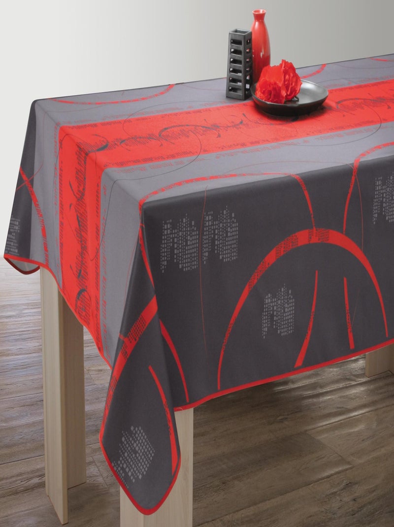 Nappe Anti-taches Astrid Rouge Gris Rouge - Kiabi