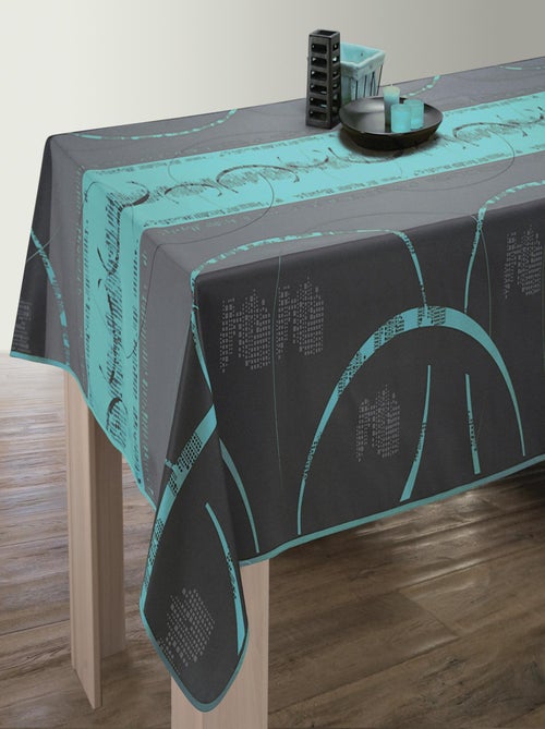 Le Linge De Jules Nappe Anti-Taches Lotus Blanc - Taille : Rectangle