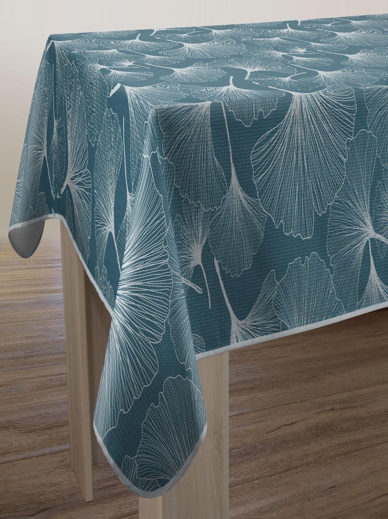 Nappe Anti-taches Biloba bleu Bleu Blanc - Kiabi