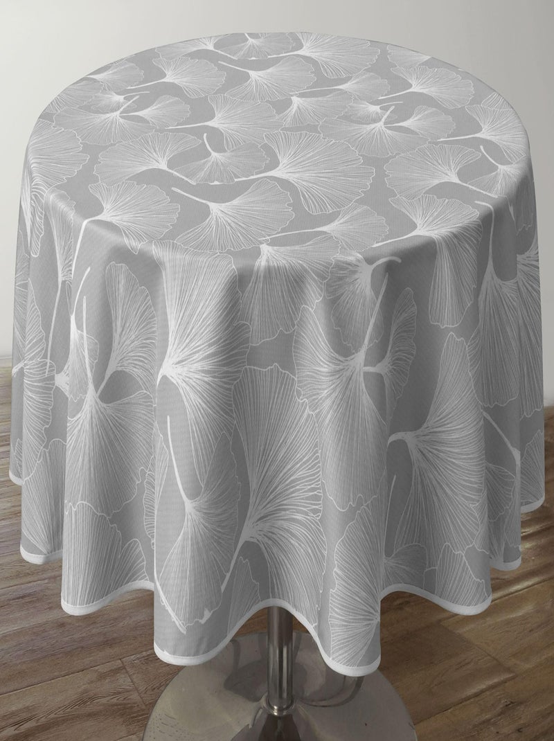 Nappe Anti-taches Biloba gris Gris Blanc - Kiabi