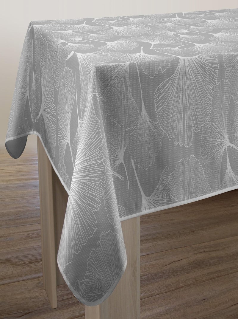 Nappe Anti-taches Biloba gris Gris Blanc - Kiabi