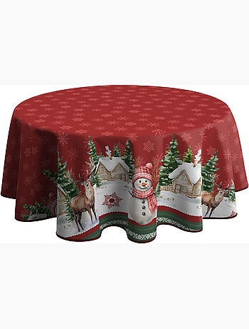 Nappe anti-taches bonhomme de neige