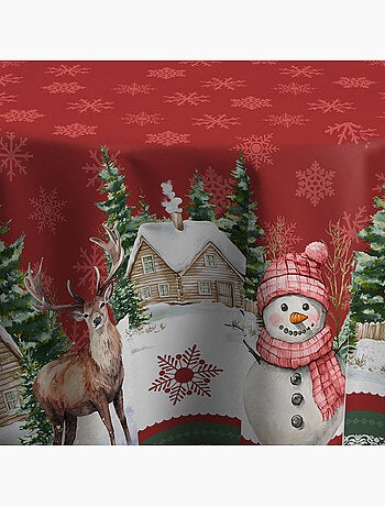 Nappe anti-taches bonhomme de neige