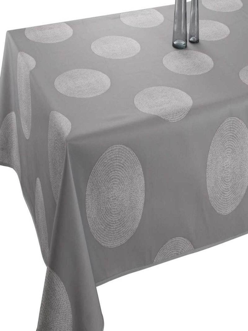 Nappe Anti-taches Cercles Gris Gris - Kiabi