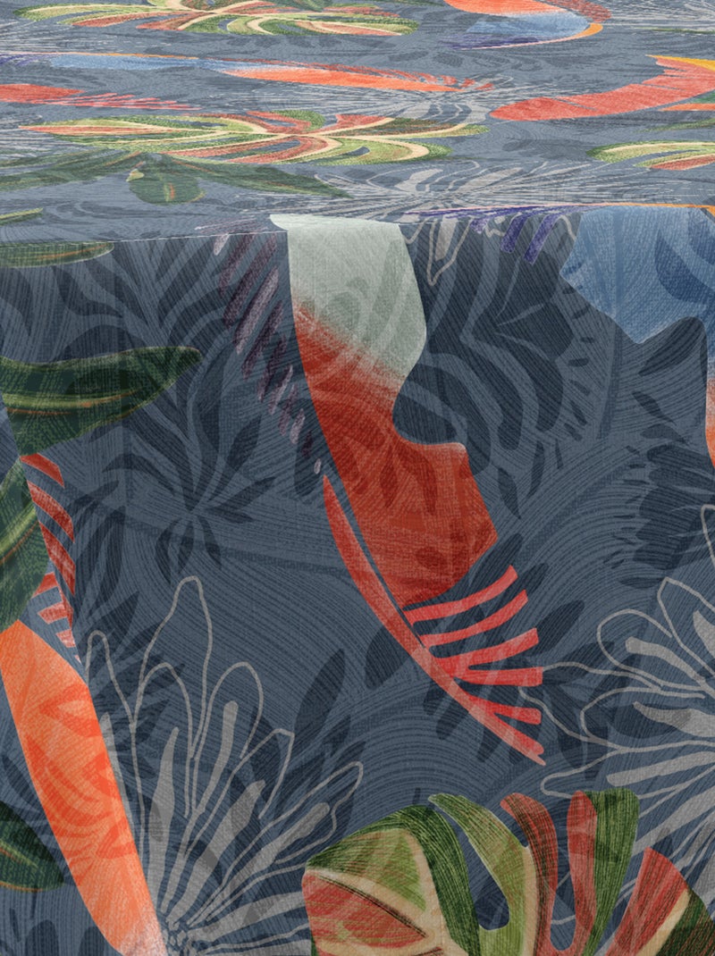 Nappe Anti-taches Cerrado Bleu Orange - Kiabi