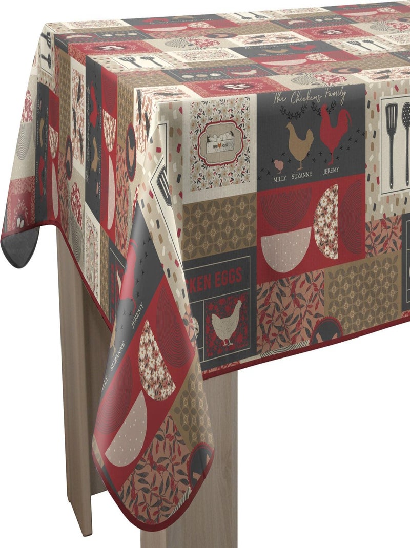 Nappe Anti-taches Chicken rouge Rouge - Kiabi