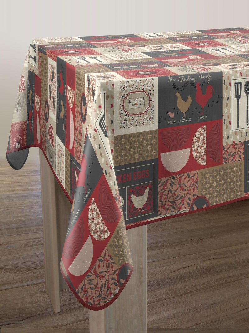 Nappe Anti-taches Chicken rouge Rouge - Kiabi