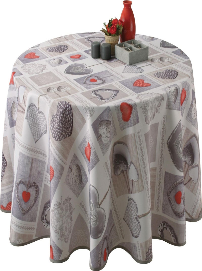 Nappe Anti-taches Coeurs Rouge - Kiabi