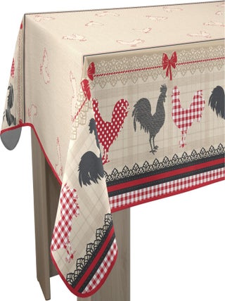 Nappe Anti-taches Coq - Carrée 150 x 150 cm