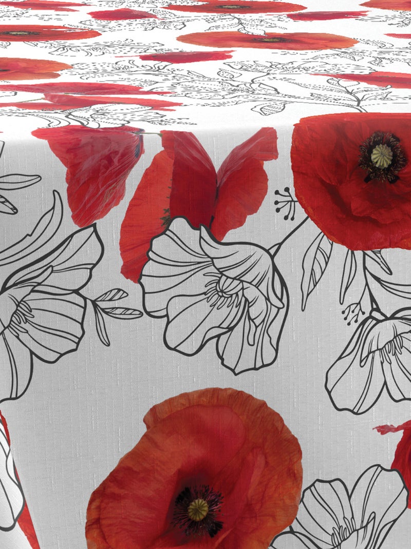 Nappe Anti-taches Coquelicot Rouge coquelicot - Kiabi
