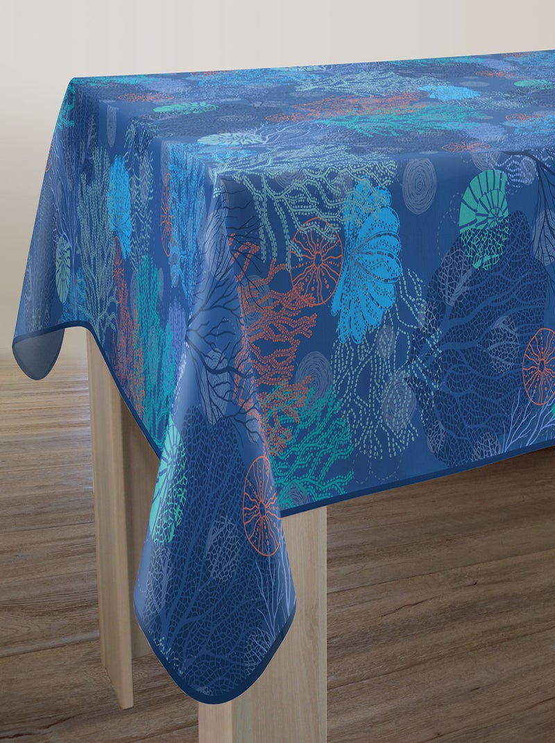 Nappe Anti-taches Corail Bleu Orange - Kiabi