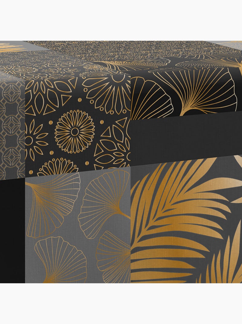 Nappe Anti-taches Doha Noir Doré Gris - Kiabi