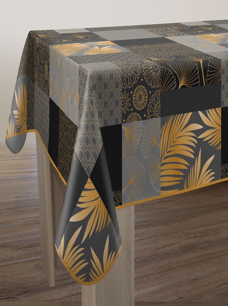 Nappe Anti-taches Doha Noir Doré Gris - Kiabi