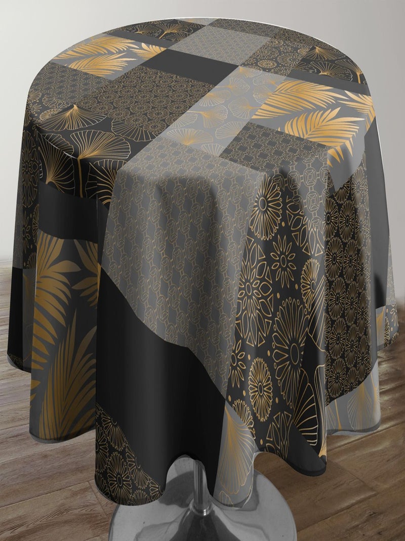 Nappe Anti-taches Doha Noir Doré Gris - Kiabi