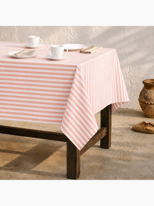 Nappe anti-taches en coton à larges rayures - gamusi. - Kiabi