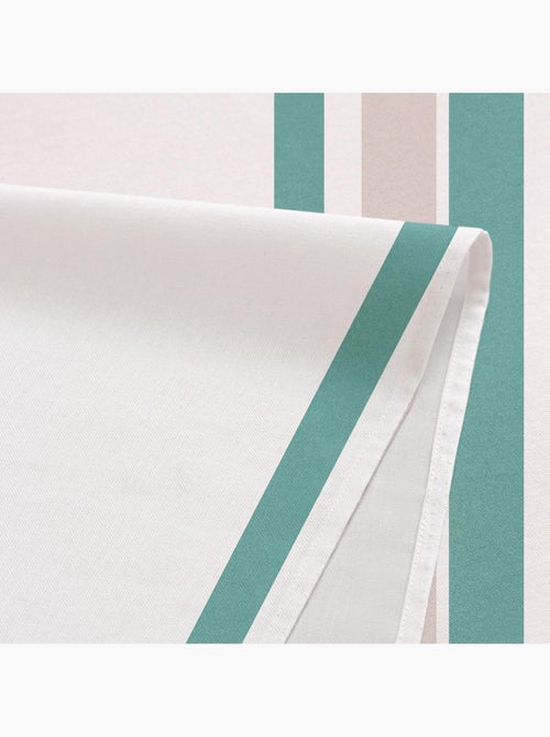 Nappe anti-taches en coton, motif à larges rayures, tombé naturel, effet tissu - Gamusi. - Kiabi