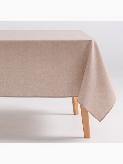 Nappe anti-taches en coton uni, tissu chiné. Tombé naturel, effet tissu - Gamusi. - Kiabi Nappe anti-taches en coton uni, tissu chiné. Tombé naturel, effet tissu - Gamusi. - Kiabi