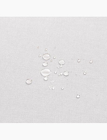 Nappe anti-taches en coton uni, tissu chiné. Tombé naturel, effet tissu - Gamusi.