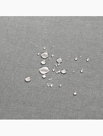 Nappe anti-taches en coton uni, tissu chiné. Tombé naturel, effet tissu - Gamusi.