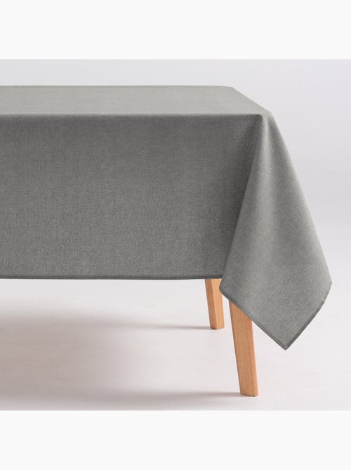 Nappe anti-taches en coton uni, tissu chiné. Tombé naturel, effet tissu - Gamusi. - Kiabi