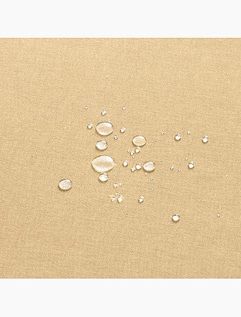 Nappe anti-taches en coton uni, tissu chiné. Tombé naturel, effet tissu - Gamusi.