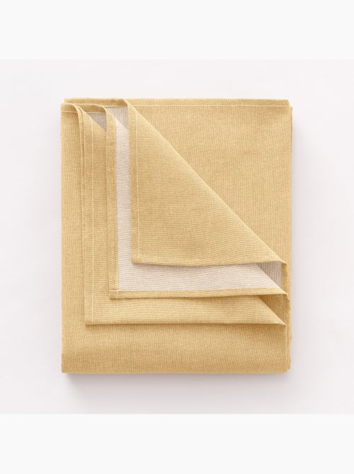 Nappe anti-taches en coton uni, tissu chiné. Tombé naturel, effet tissu - Gamusi. - Kiabi