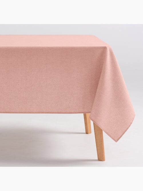 Nappe anti-taches en coton uni, tissu chiné. Tombé naturel, effet tissu - Gamusi. - Kiabi