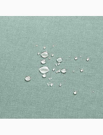 Nappe anti-taches en coton uni, tissu chiné. Tombé naturel, effet tissu - Gamusi.