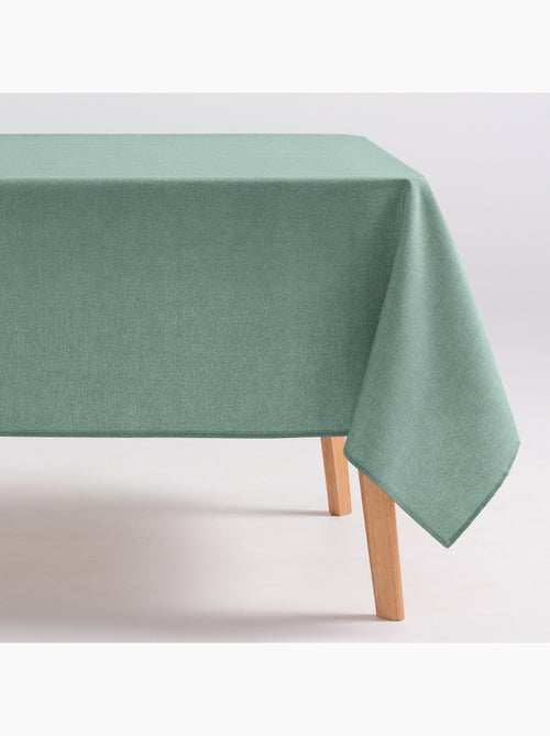 Nappe anti-taches en coton uni, tissu chiné. Tombé naturel, effet tissu - Gamusi. - Kiabi