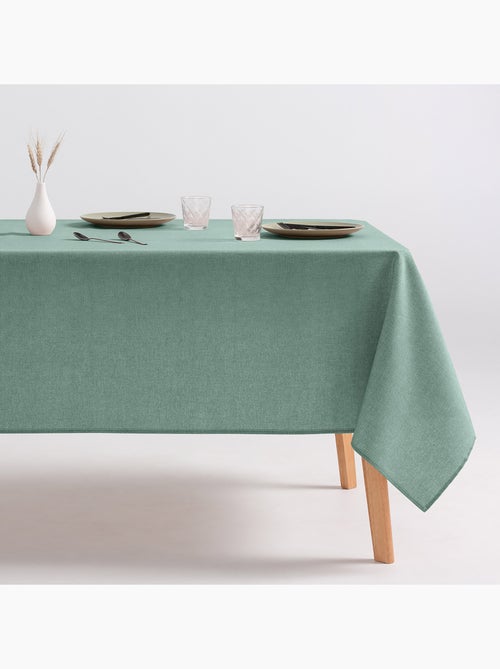 Nappe anti-taches en coton uni, tissu chiné. Tombé naturel, effet tissu - Gamusi. - Kiabi