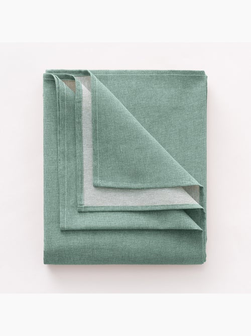 Nappe anti-taches en coton uni, tissu chiné. Tombé naturel, effet tissu - Gamusi. - Kiabi