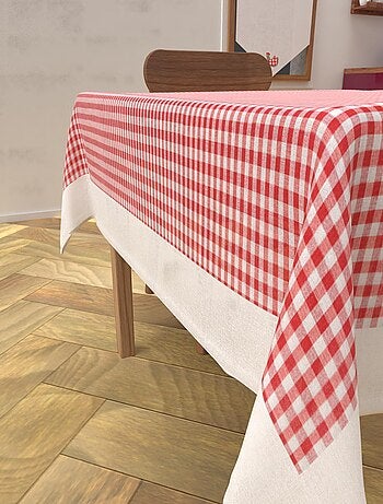 Nappe anti-tâches en coton VICHY, par Soleil d'Ocre