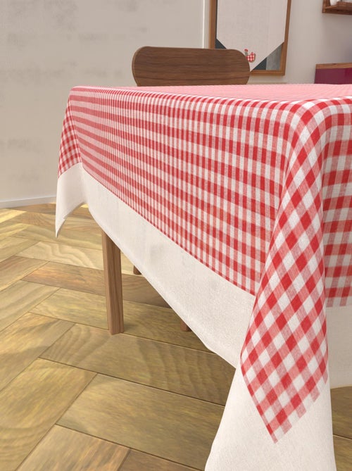 Nappe anti-tâches en coton VICHY, par Soleil d'Ocre - Kiabi Nappe anti-tâches en coton VICHY, par Soleil d'Ocre - Kiabi